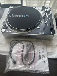 Stanton T90 USB Unidad Directa Tocadiscos DJ Reproductor de Discos **Necesita Aguja, ENCHUFE UE* - Imagen 1 de 5