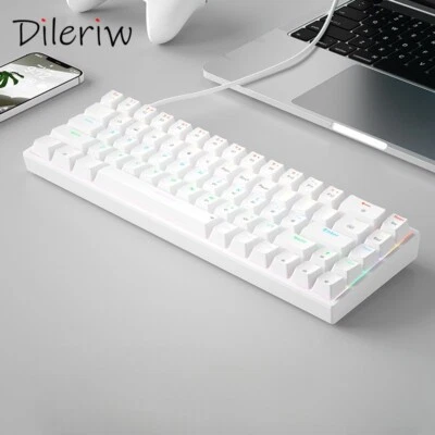 68-key Full-key Punchless Hot-swappable TYPE-C Interface Mechanical Keyboard - Image 1 of 4