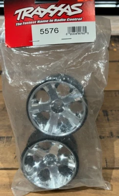 Traxxas #5576 Wheels All Star 2.8"  Chrome Rear (2) - Image 1 of 2