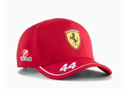 Scuderia Ferrari Replica Lewis Hamilton #44 Hat 2025 Red - Image 1 of 3