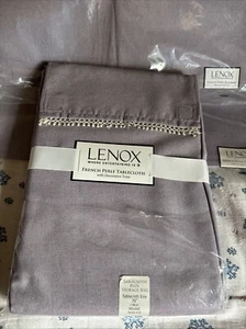 Lennox French Perle Tablecloth w/3 Placemats Trim Wisteria Easter Time 70”Rd New - Picture 1 of 9