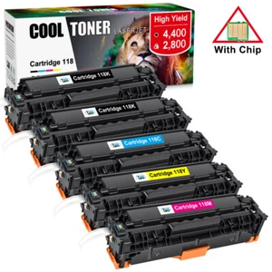 Toner Cartridges for Canon 118 Color ImageCLASS MF8580CDW MF8380CDW MF726CDW - Picture 1 of 13