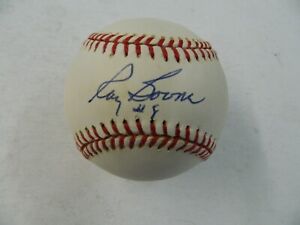 Ray Boone- Autographed baseball  Cleveland Indians With COA JSA