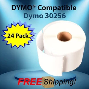 24 Rolls of 30256 Address Shipping Mailing Labels Compatible with DYMO - Picture 1 of 4
