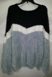 Suéter Pullover a.n.a Mujer Cuello Redondo Manga Larga Azul Marino Combo Talla XXL - Imagen 1 de 5