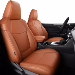 FOR 2001-2024 TOYOTA RAV4 MOTOPTES CUSTOM CAR SEAT LEATHER CUSHIONS WATERPROOF - Picture 1 of 36