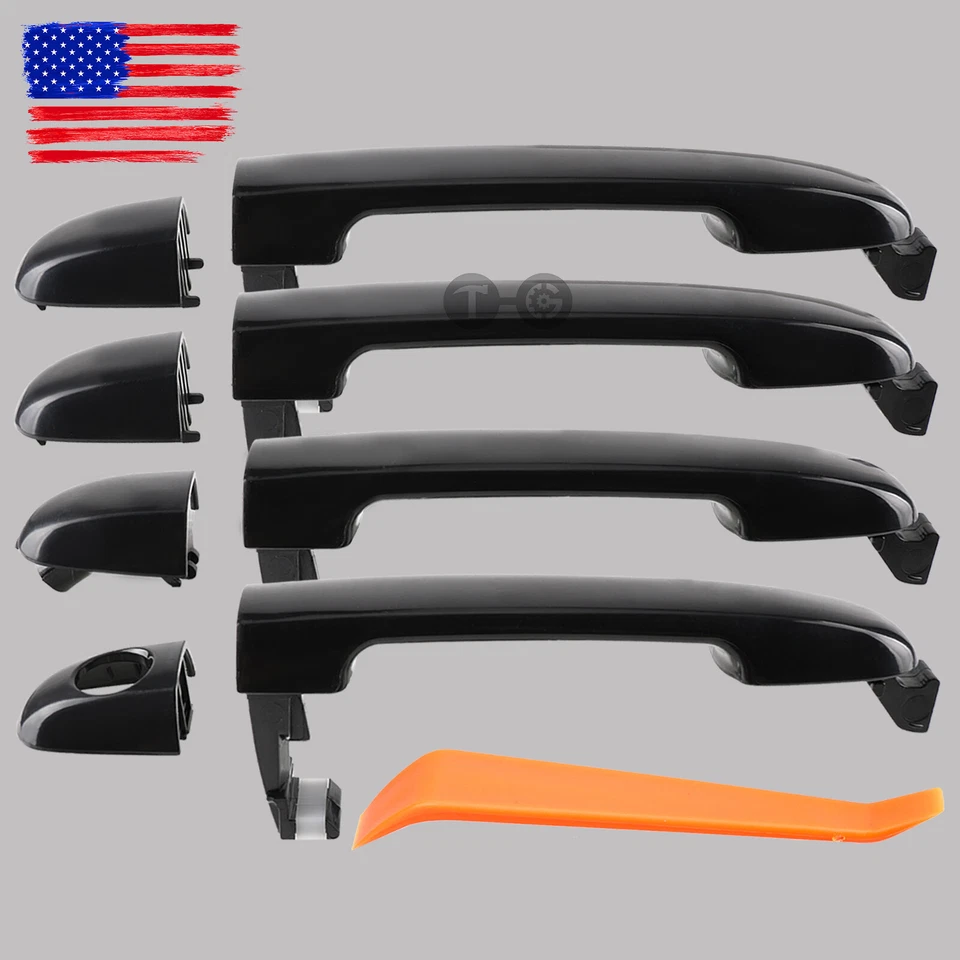 Juego de 4 manijas de puerta exterior delanteras traseras para HYUNDAI SONATA 2006-2010 Foto 1 de 4