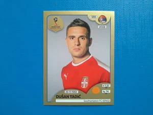 Figurine Panini World Cup Russia 2018 Gold n.422 Dusan Tadic Serbia - Imagen 1 de 1