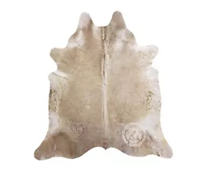 Sunshine Cowhides 100% Genuine Taupe Grey Cowhide Rug - Modern Style Animal S... - Picture 1 of 5