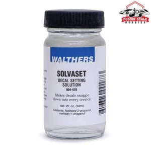 Walthers Solvaset Decal Setting Solution 2oz Bottle - Picture 1 of 1
