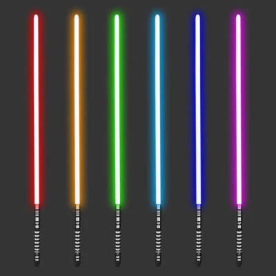 YDD Empuñadura metálica sable de luz Star Wars + sable RGB sonidos juguete para adultos/niños