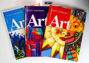Art By Scott Foresman 3 Hardcover Books 2005 Lot N49 - Picture 1 of 5