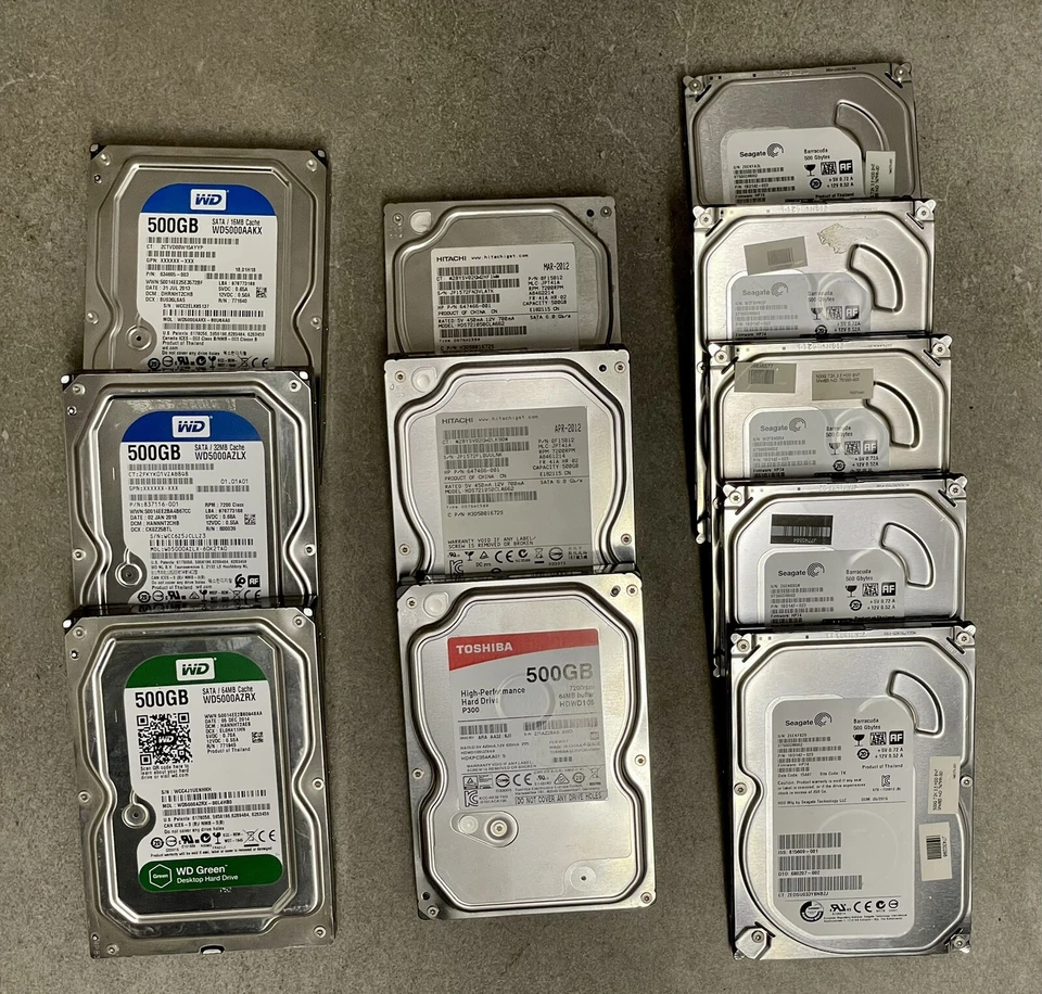 Seagate, WD, Toshiba, 500GB SATA Hard Disk Interno - Immagine 1 di 1