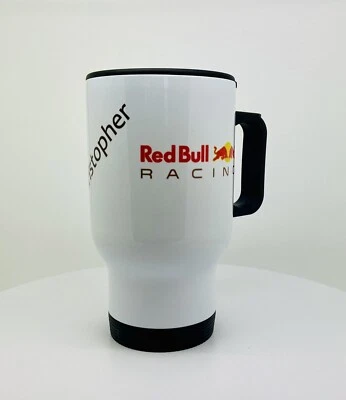 Red Bull Racing 14oz Travel Cup Aluminium Water Drinks Sports Bottle Any Name - Image 1 of 4