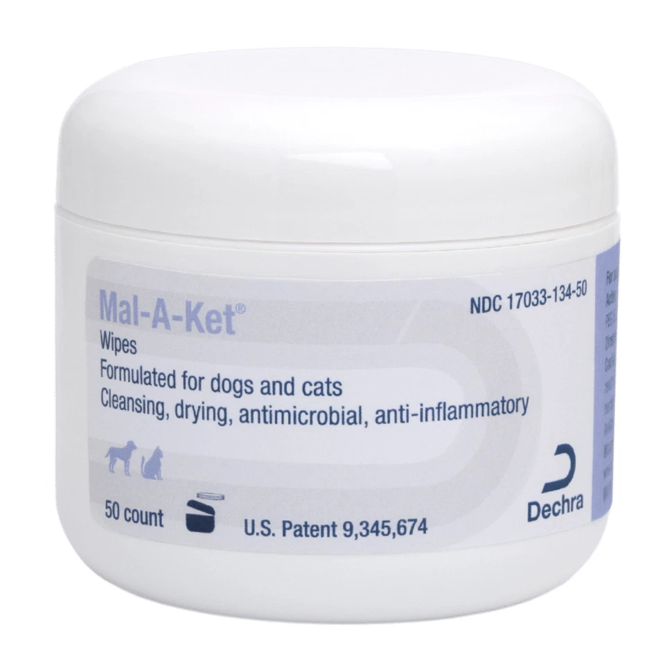 Mal-A-Ket Toallitas húmedas Toallitas de limpieza de piel y pelaje para mascotas - 50 toallitas Foto 1 de 1