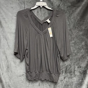 American Rag Cie Black Pullover Top, Sz 2X NWT NEW - Picture 1 of 6