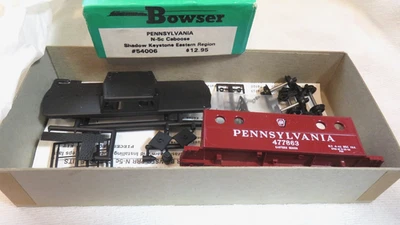 Bowser Pennsylvania N-5c Caboose Shadow Keystone Eastern Region HO Vintage Kit - Image 1 of 3
