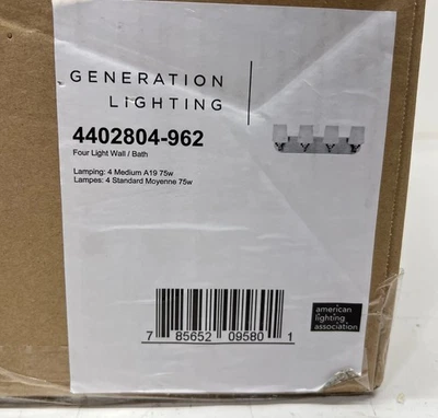 Generation Lighting Windom 24 in. 4-Light Brushed Nickel Vanity Light - Image 1 of 2