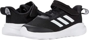 Toddler adidas Fortarun Elastic Cross Trainer, Black/White/Black, 5 US Unisex - Picture 1 of 5