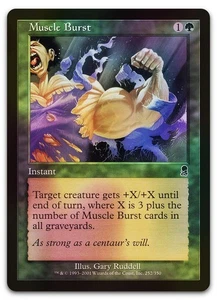 Muscle Burst #252 (Foil) (NM) Odyssey ODY Magic MTG - Picture 1 of 2