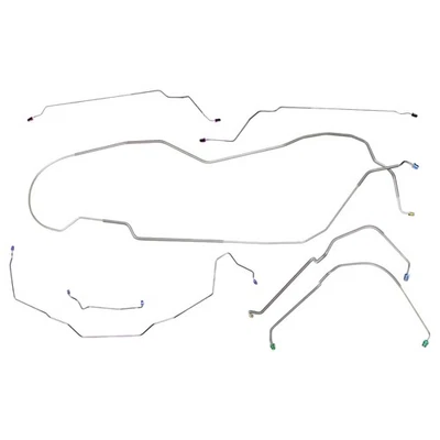 Power Disc Brake Line Kit Complete Factory Hardtop 1971-72 Cutlass OE Steel 7pc - Image 1 of 4