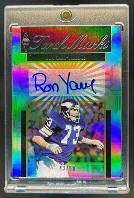 2019 Panini Passing the Torch Ron Yary Marks Silver Auto #/50 Vikings - Image 1 of 2