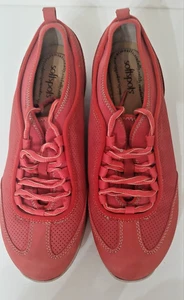 Softspots Tarin Corallo Red Sneakers Womens Size 10W Lace Up Walking Shoes - Picture 1 of 10