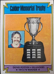 1974 #252 Calder Memorial Trophy Denis Potvin 1973-74 Winner New York Islanders - Picture 1 of 6