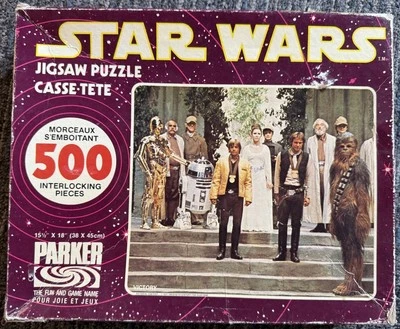 Rompecabezas Star Wars 1977 celebración de la victoria 500 piezas - completo F3606 en caja original Foto 1 de 4