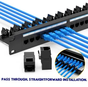 24-portowy panel krosowy 1U szafka sieci danych pełny zestaw moduł pass-thru 19 cali - Zdjęcie 1 z 6
