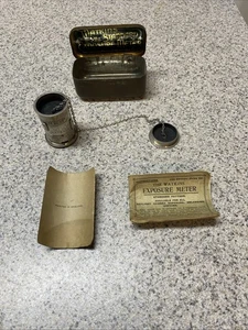 Antique WATKINS STANDARD EXPOSURE METER in Original Tin with Instructions c1890 - Picture 1 of 11
