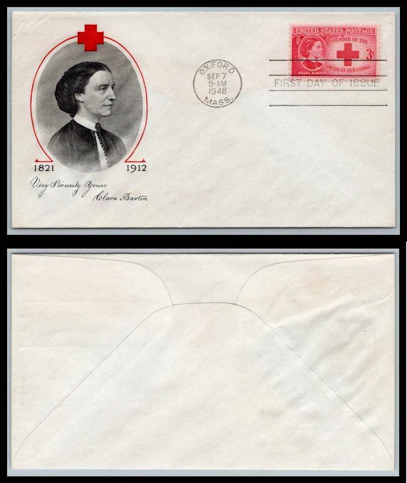 US FDC # 967  3c Clara Barton   Unknown   1948, 9p8489 - Image 1 of 1