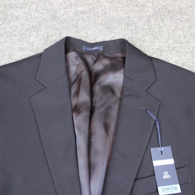 Stafford Sport Coat Blazer Jacket 46R Blue Navy Wool Gold Button Hopsack Classic - Image 1 of 4