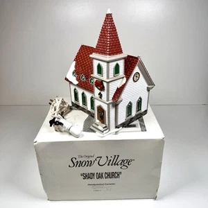 Dept 56 Snow Village Shady Oak Church 5462-3 - NICE!!! - Picture 1 of 5