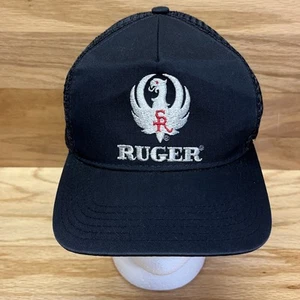 Ruger Mütze schwarz Snapback bestickt Trucker Vintage Schusswaffen Waffen Cap - Bild 1 von 7