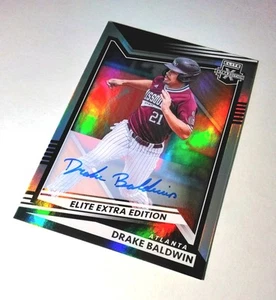 DRAKE BALDWIN RC AUTO 2022 Panini Elite Extra Edition Parallel #96 - Braves 《B - Picture 1 of 2