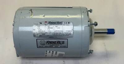 KRENZ-VENT,100229.21,AC MOTOR 1/2HP 1750RPM 460V 48YZ FRAME NOS - Image 1 of 4