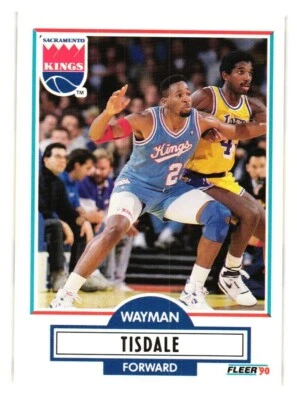 1990-91 Fleer - #167 Wayman Tisdale - Image 1 of 2