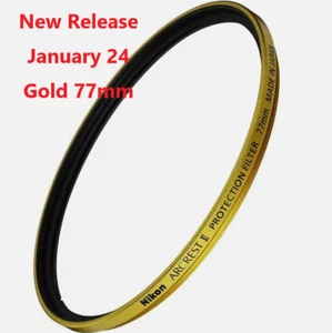 Nikon ARCREST II PROTECTION FILTER GOLD EDITION ARIIGL-PF 77mm NEW 1day Shipping - Picture 1 of 14