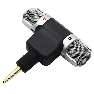 Mini 3.5mm Jack Microphone Wireless Stereo Mic For Recording PC Mobile Phone - Picture 1 of 3