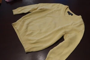 Brooks Brothers Yellow Cotton Vneck sweater kids size XS - Picture 1 of 7