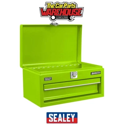 Sealey APMTB3 1 Drawer Mini Toolbox Green - Image 1 of 4