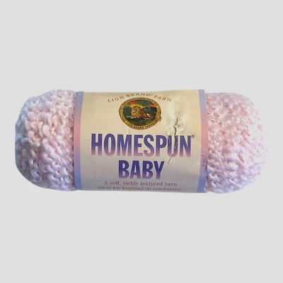 DISCONTINUED Lion Brand Yarn HOMESPUN BABY Carnation Pink - Image 1 of 4