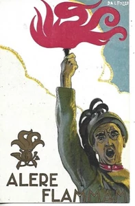 1930 ITALY FASCISM PROPAGANDA ALERE FLAMMAM ALERE THE FIRE - Picture 1 of 2