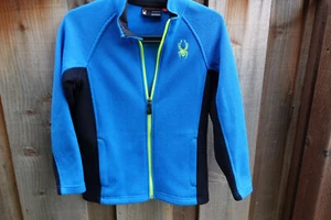 SPYDER Core Sweater Blue Zip Heavyweight Pull Over youth 10-12 M Knit DAL31 - Picture 1 of 7