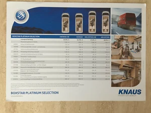 Knaus Boxstar Platinum 2017 FIAT Ducato Wohnmobil Katalog Prospekt Brochure - Bild 1 von 1
