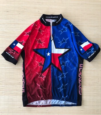 Sugoi Women's L Short Sleeve Cycling Top Texas Lone Star State FREE SHIPPING - Image 1 of 4