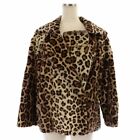 DRIES VAN NOTEN Leopard Fur Short Jacket Brown S