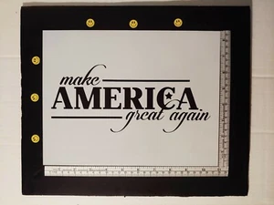 Trump Make America Great Again MAGA 11" x 8.5" Custom Stencil FAST FREE SHIPPING - Picture 1 of 2