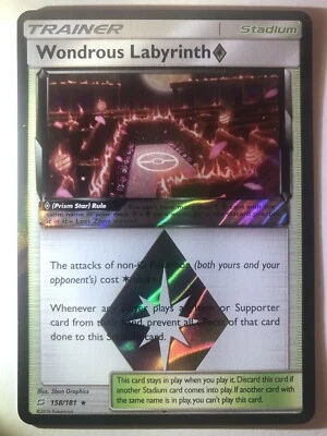 Wondrous Labyrinth 158/181 Sun & Moon Team Up Holo Prism Star Rare Pokemon Card - Image 1 of 2